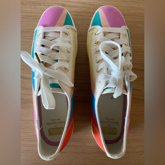 kate spade Shoes - Keds X Kate Spade New York Triple Kick Multi-striped Canvas Sneakers